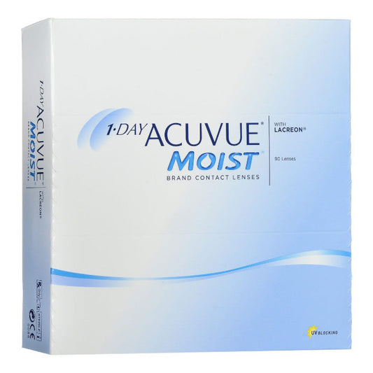 Acuvue Moist Contact Lenses 1 Day Replacement -2.50 BC/8.5 90 Units Jag Couture London - New York