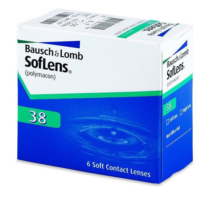 Soflens 38 Lenses With Tint Visibility -3.50 BC/87 6units Jag Couture London - New York