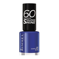 Rimmel London 60 Seconds Super Shine Nail Lacquer 828 Danny Boy Blue