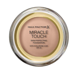 Max Factor Miracle Touch Skin Perfecting Foundation Spf30 045 Warm Almond Jag Couture London - New York