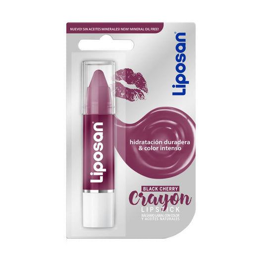 Liposan Crayon Lip Balm With Colour Black Cherry Jag Couture London - New York