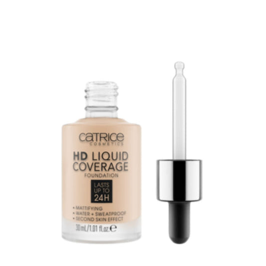 Catrice Hd Liquid Coverage Foundation Lasts Up Tp 24h 010 Light Beige 30ml Jag Couture London - New York