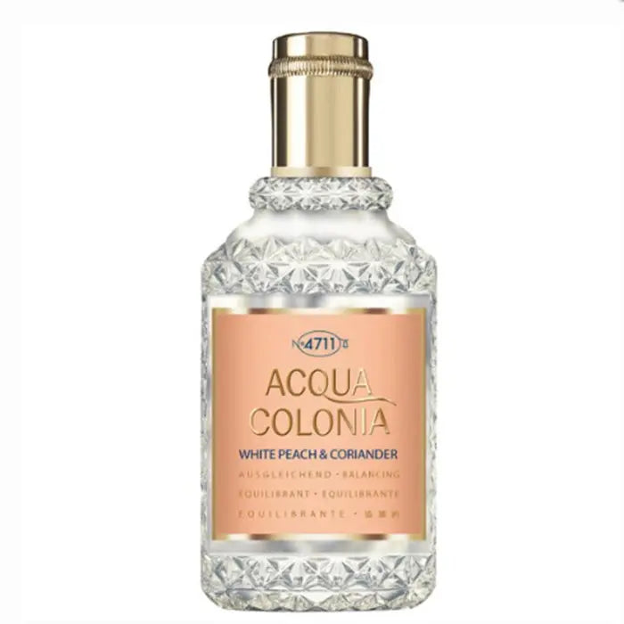 4711 Acqua Colonia White Peach & Coriander Eau De Cologne Spray 50ml - Jag Couture London - New York