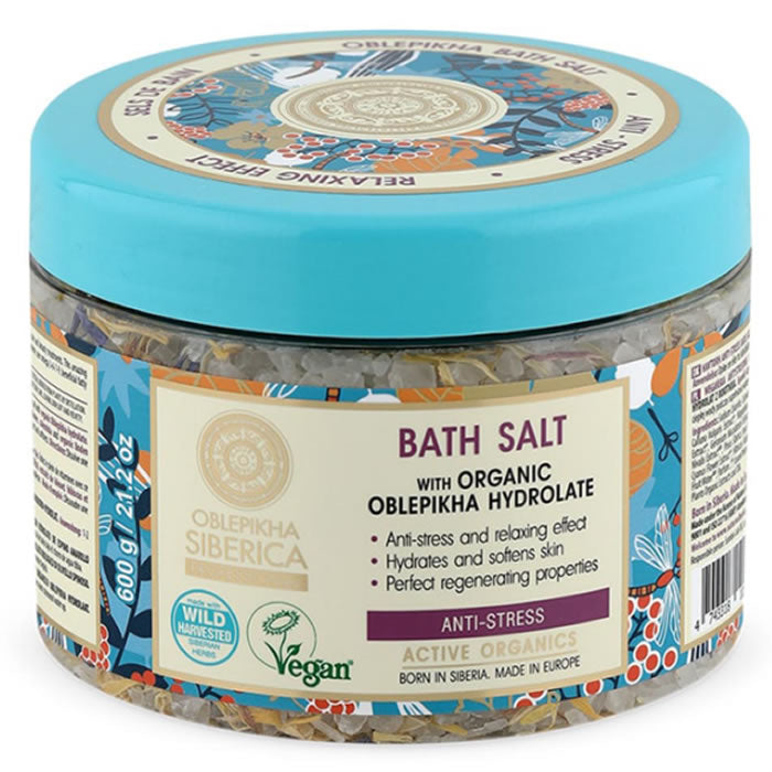 Natura Siberica Oblepikha Bath Salt Anti Estress 600g Jag Couture London - New York