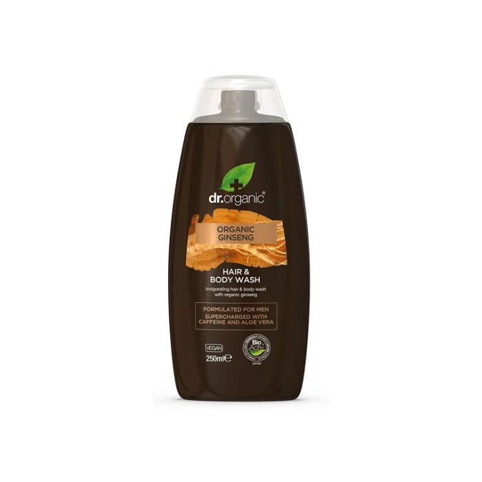 Dr. Organic Ginseng Hair & Body Wash 250ml Jag Couture London - New York