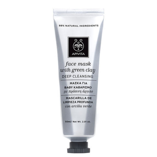 Apivita Deep Cleansing Face Mask With Green Clay 50ml Jag Couture London - New York