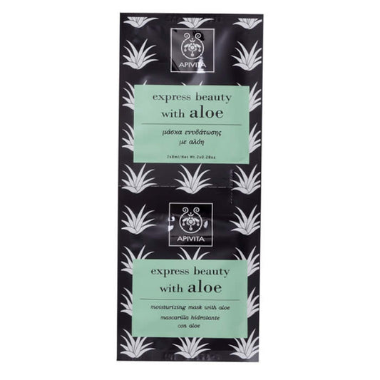 Apivita Beauty Express Moisturizing And Refreshing Face Mask With Aloe 2x8ml Jag Couture London - New York