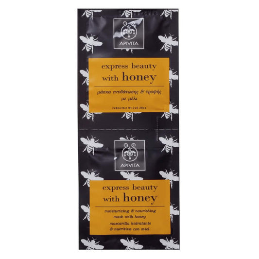 Apivita Express Beauty Moisturizing And Nourishing Face Mask With Honey 2x8ml Jag Couture London - New York