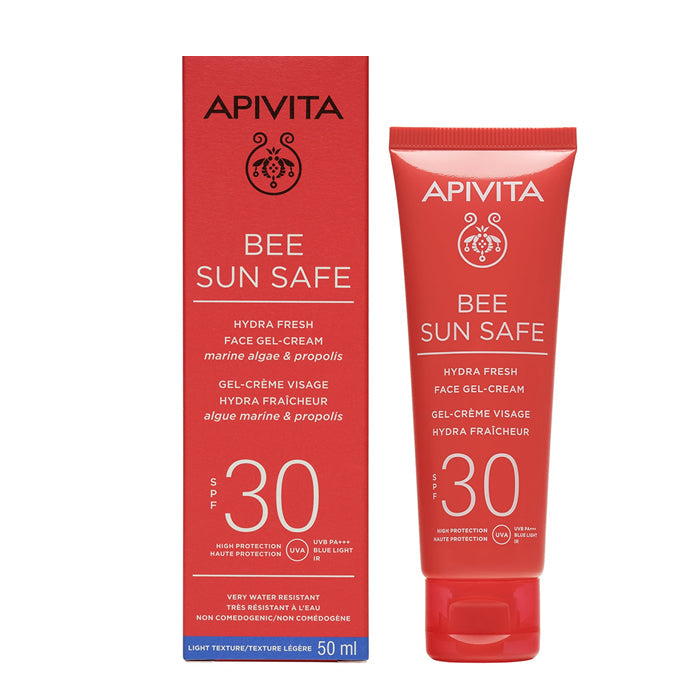 Apivita Bee Sun Safe Hydra Fresh Face Gel Cream Spf30 50ml Jag Couture London - New York