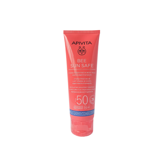 Apivita Bee Sun Safe Moisturizing Refreshing Emulsion for Face & Body SPF50 100ml Jag Couture London - New York