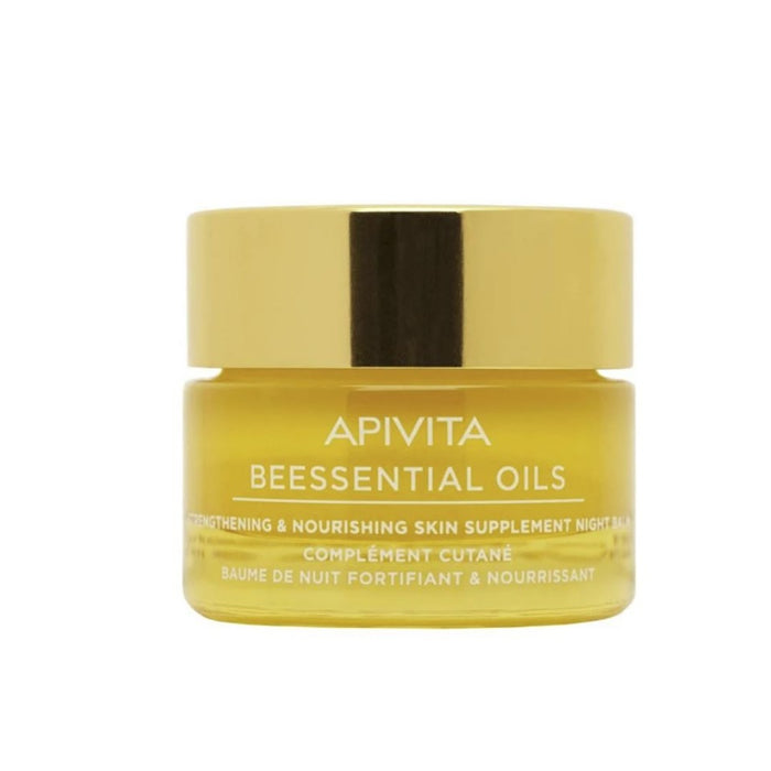 Apivita Beessential Strengthening & Nourishing Skin Supplement Night Balm 15ml Jag Couture London - New York