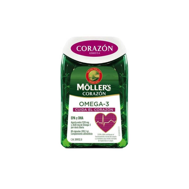 Moller's Heart Omega-3 80 Capsules Jag Couture London - New York
