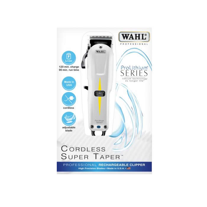 Wahl Super Taper Powerful Heavy Duty Cordless Clipper Jag Couture London - New York