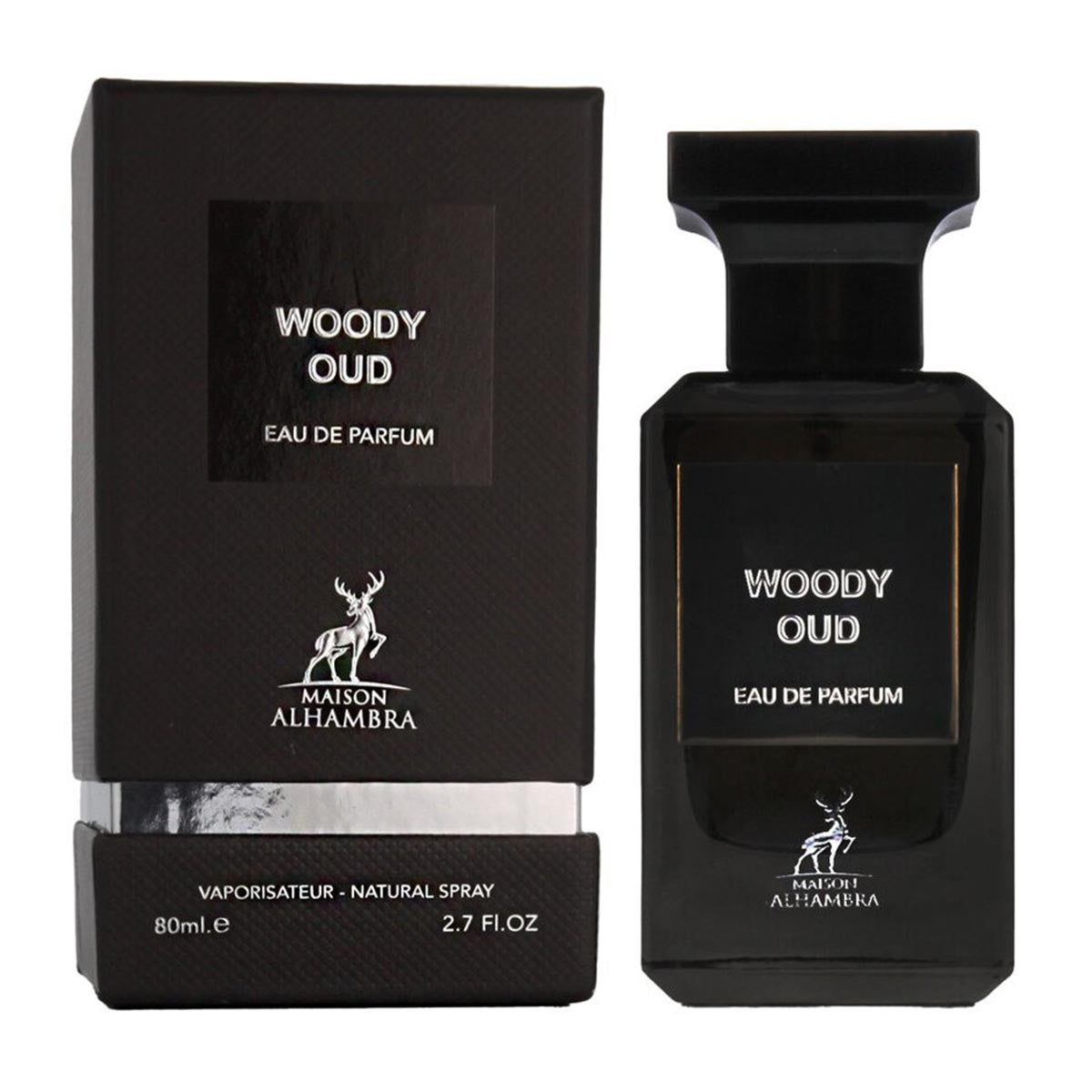 Maison Alhambra Woody Oud Eau De Parfum 80ml Spray Jag Couture London - New York