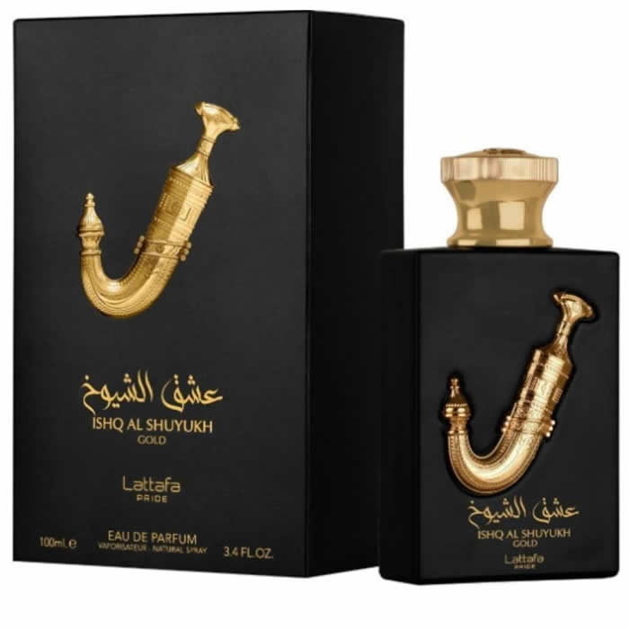 LATTAFA PRIDE ISHQ AL SHUYUKH GOLD EAU DE PARFUM SPRAY 100ML Jag Couture London - New York