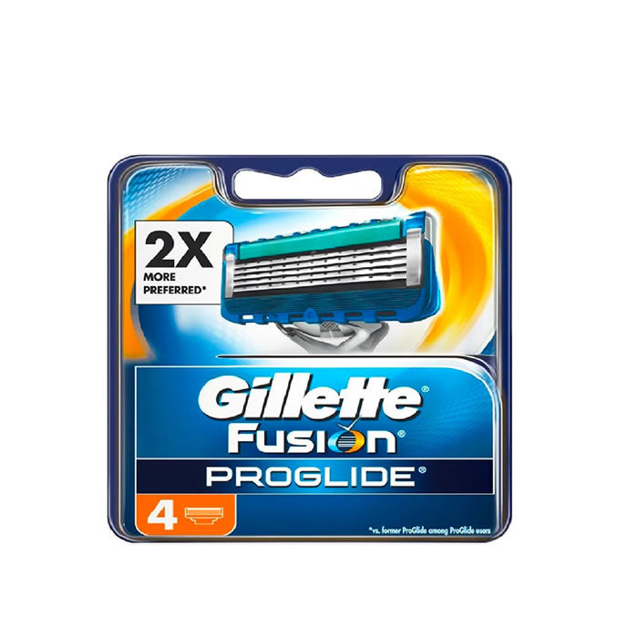 Gillette Fusion Proglide Refill 4 Units Jag Couture London - New York