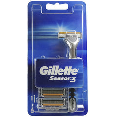 Gillete Sensor 3 Razor And 6 Refill Jag Couture London - New York
