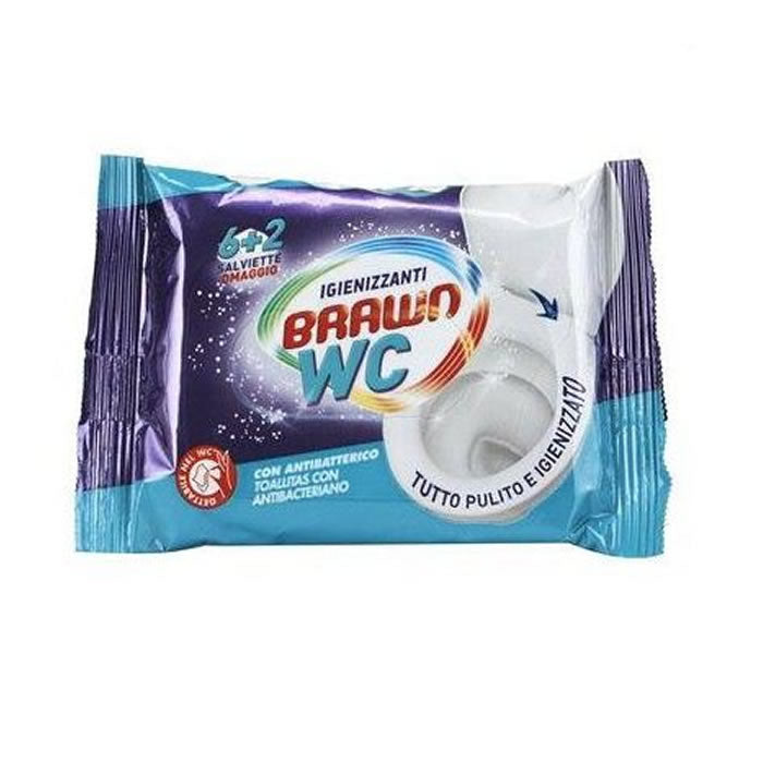 Fria Brawn SOS WC Biodegradable Antibacterial Wipes 8u Jag Couture London - New York