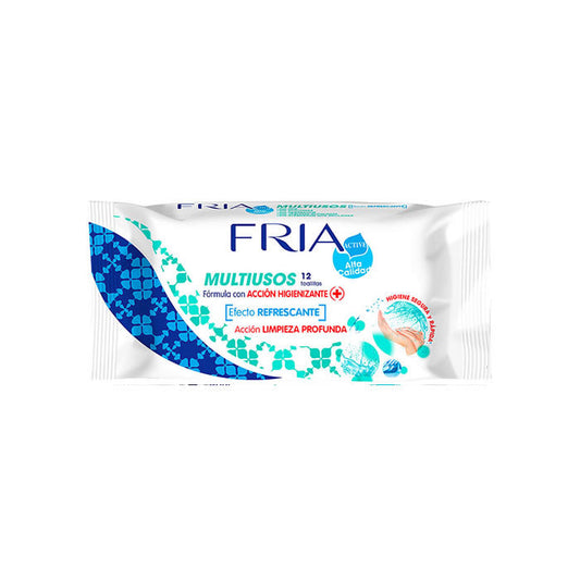 Fria Multiusos Cleansing Antibacterial Wipes 12 Wipes Jag Couture London - New York