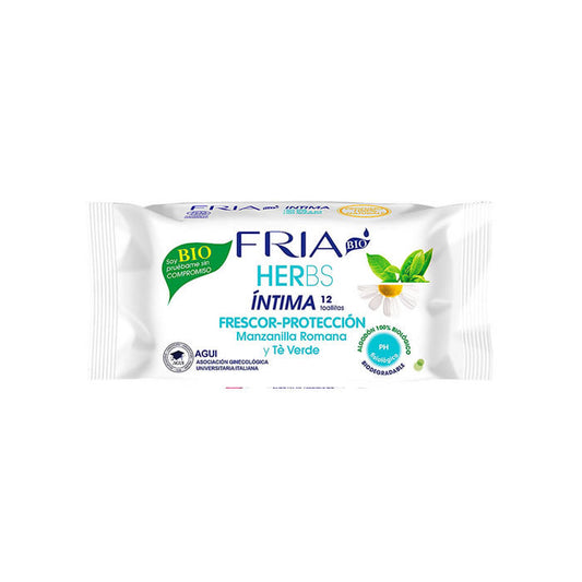 Fria Herbs Intimate Wipes Fresh And Protected 12 Wipes Jag Couture London - New York