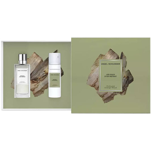 Angel Schlesser Les Eaux D'un Instant Profound Orange Wood Eau De Toilette Spray 100ml Set 2 Pieces Jag Couture London - New York