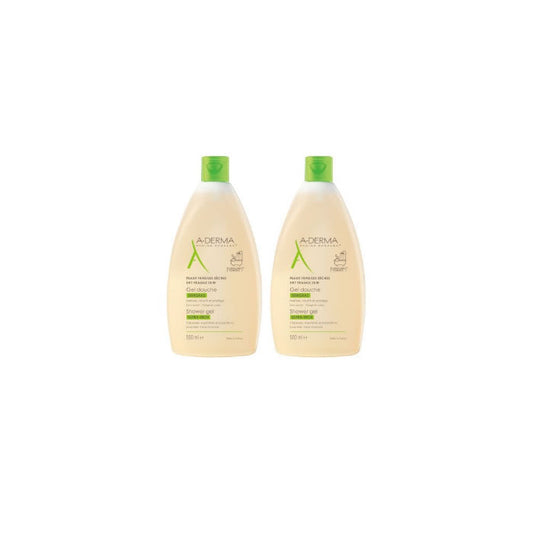 A-Derma Shower Gel Dry And Sensitive Skin 2x500ml Jag Couture London - New York