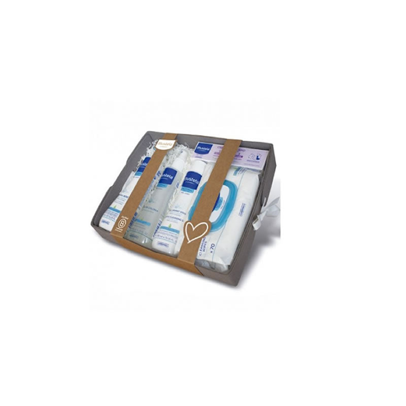 Mustela Baby Basket Grey Set 5 Pieces Jag Couture London - New York