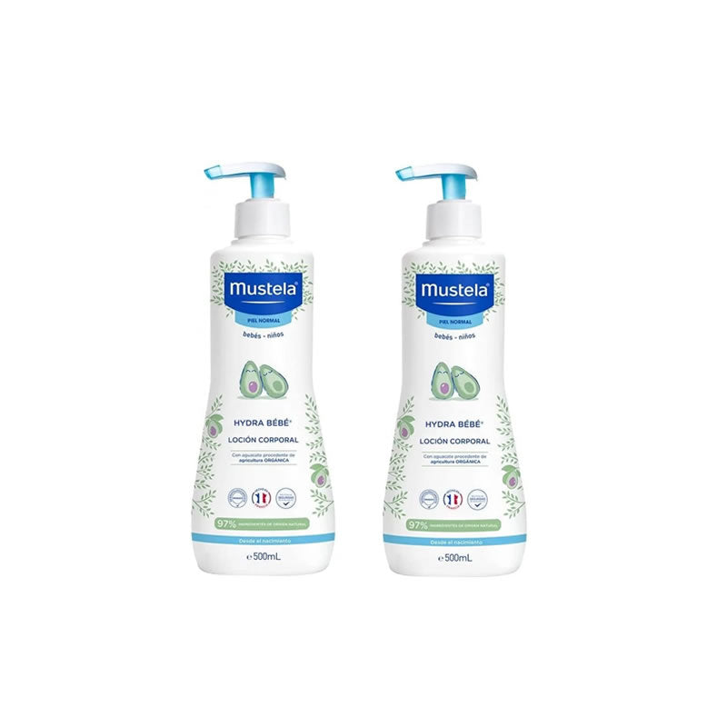 Mustela Hydra Baby Body Milk Duplo Pack 2x500ml Jag Couture London - New York