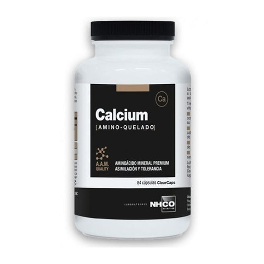 Nhco - Calcium - Amino Chelated Calcium - 84 Capsules Jag Couture London - New York