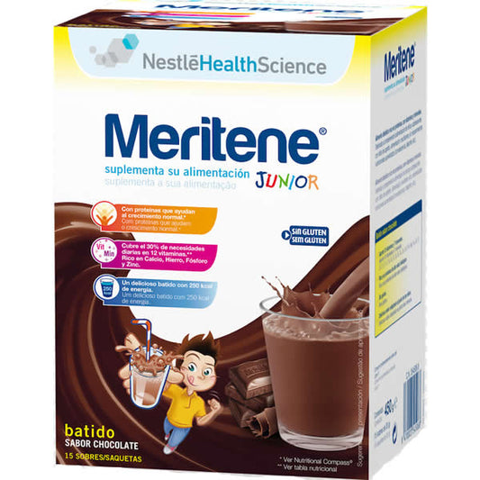 Meritene Junior Batidos Sabor Chocolate 15 Sobres