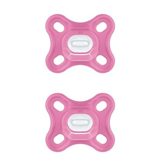Mam Comfort Pacifier 100% Silicone Pink With Sterilizing Box 2 Units Jag Couture London - New York