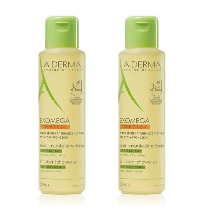 A-Derma Exomega Cleansing Oil Dry Skin 2x500ml Jag Couture London - New York