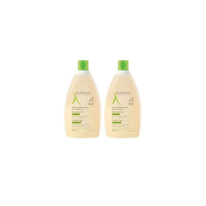 A-Derma Shower Gel Dry And Sensitive Skin 2x500ml Jag Couture London - New York