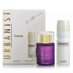 Al Haramain Urbanist Femme Eau De Parfum 100ml Spray Desodorante Corporal 200ml Spray Jag Couture London - New York