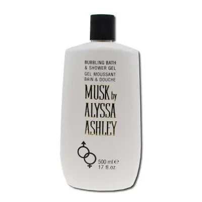 Alyssa Ashley Musk Bubbling Bath and Shower Gel 500ml Jag Couture London - New York
