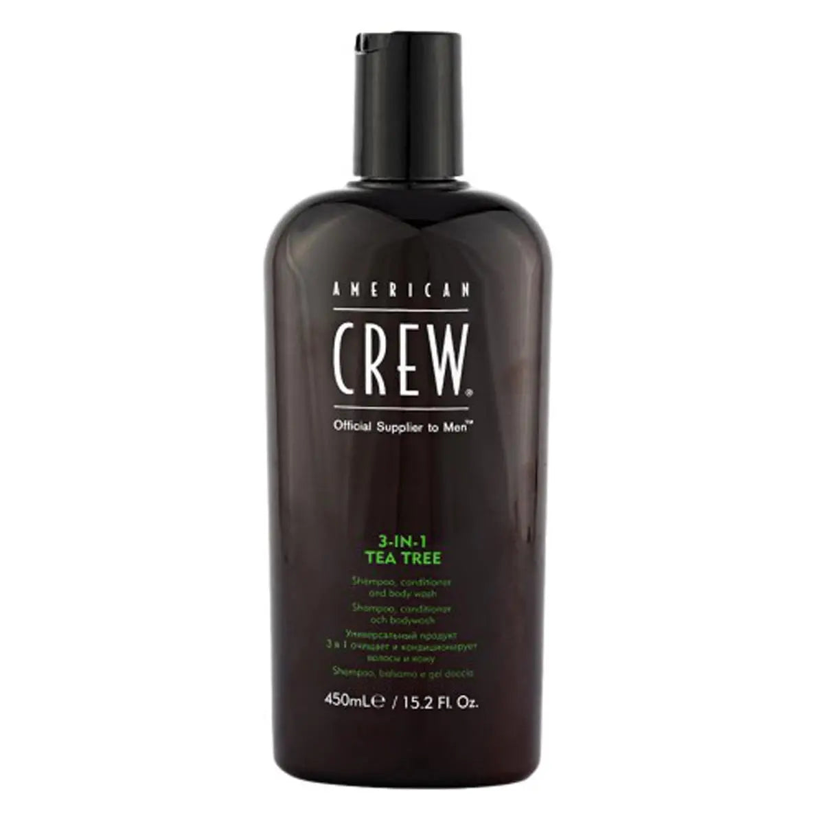 American Crew 3In1 Tea Tree Shampoo Conditioner And Body Wash 450ml Jag Couture London - New York