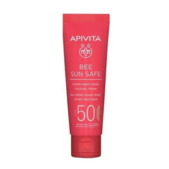 Apivita Bee Sun Hydra Fresh Tinted Face Gel Cream SPF50 50ml Jag Couture London - New York