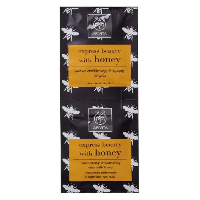 Jag Couture London - New York Apivita Express Beauty Moisturizing And Nourishing Face Mask With Honey 2x8ml