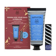 Apivita Hypericum Hand Cream 50ml+ Lip Balm 4.4g Set 2 Pieces Jag Couture London - New York
