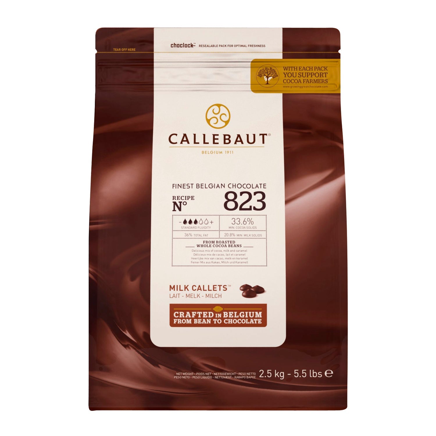 Milk 823 chocolate callets - VAT FREE Jag Couture London - New York
