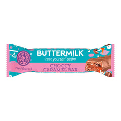 Buttermilk plant based chocolate segment bar with a caramel centre