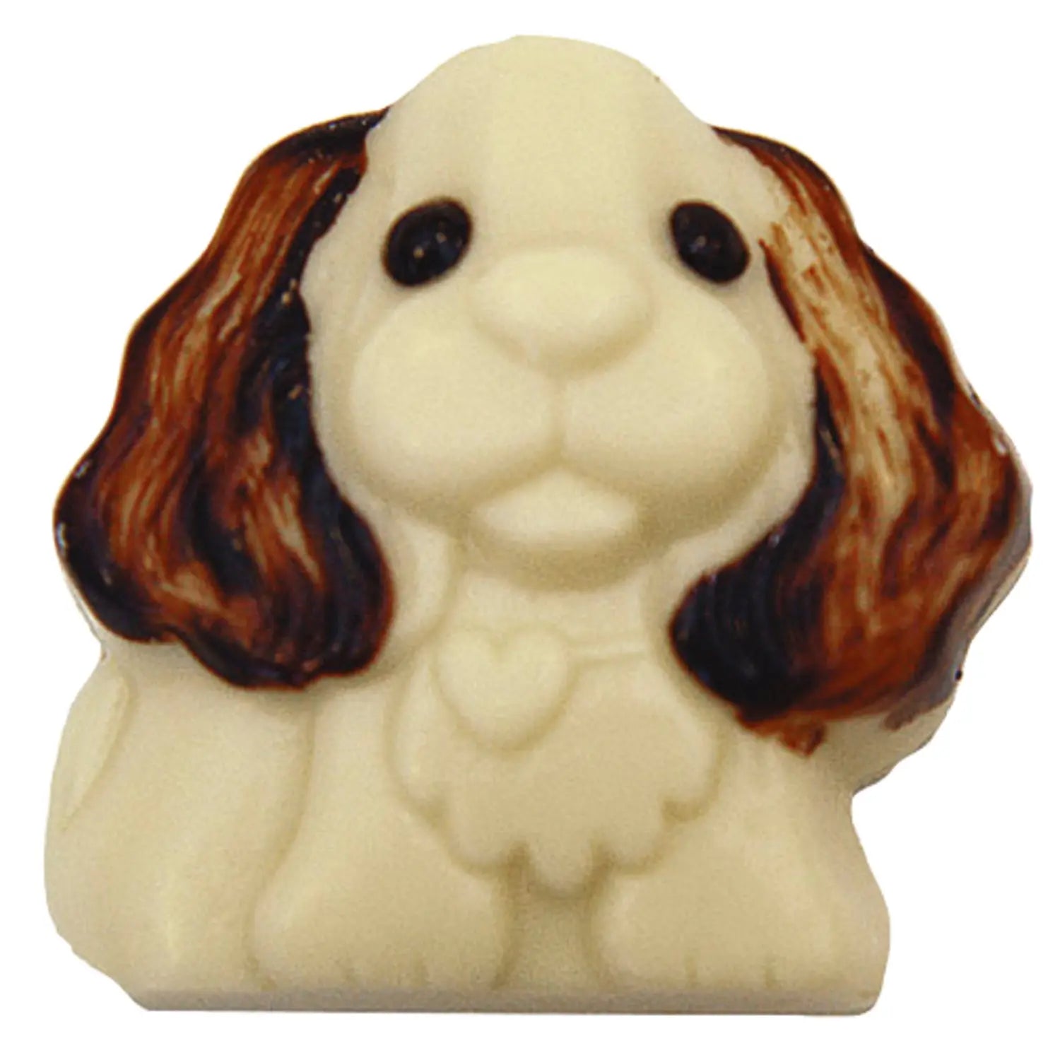 Charles the spaniel - decorated solid white chocolate - appr 46pcs Jag Couture London - New York