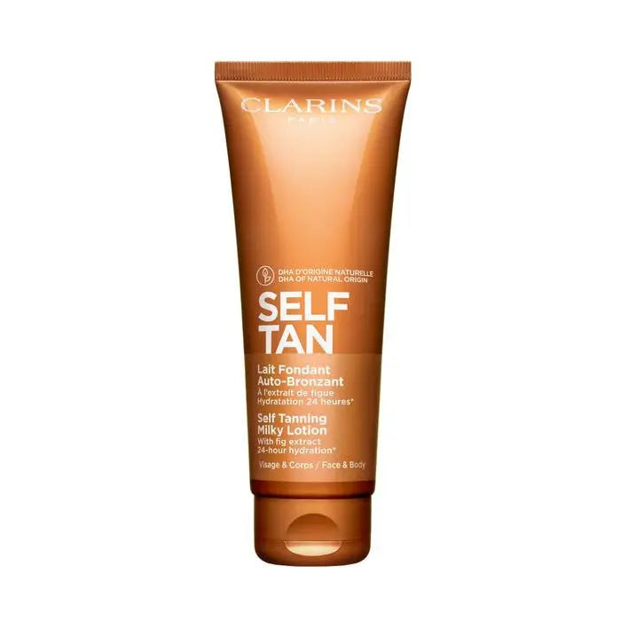 Clarins Self Tanning Milky Lotion Face And Body 125ml Jag Couture London - New York