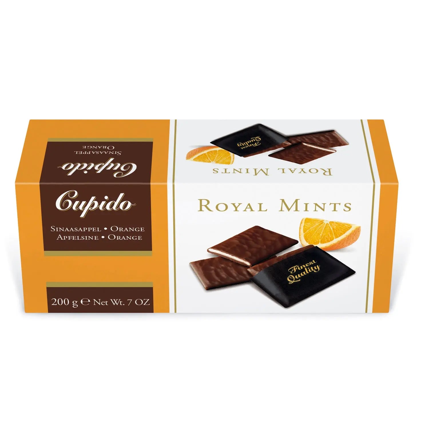 Cupido Royal orange thins in dark chocolate Jag Couture London - New York