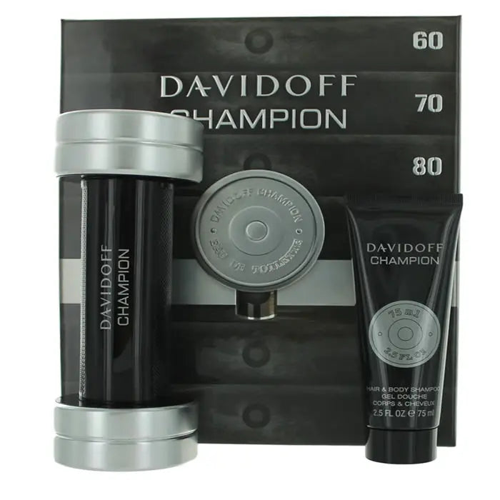 Davidoff Champion Eau De Toilette Spray 90ml Set 2 Pieces Jag Couture London - New York