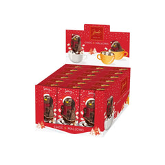 Display of milk chocolate melting Snowy figure with marshmallows (55g + 10g) - VAT FREE Jag Couture London - New York