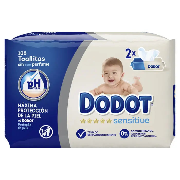 Dodot Sensitive Wipes 108 Units Jag Couture London - New York