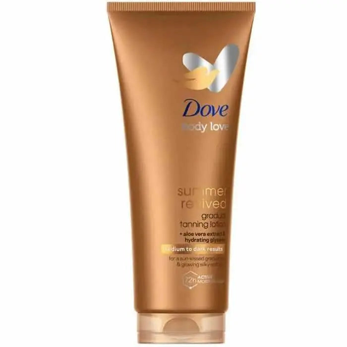 Dove Summer Revived Gradual Tanning Lotion Medium To Dark 200ml - Jag Couture London - New York