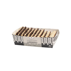 Farmhouse dark chocolate coconut biscuits in tray - VAT FREE