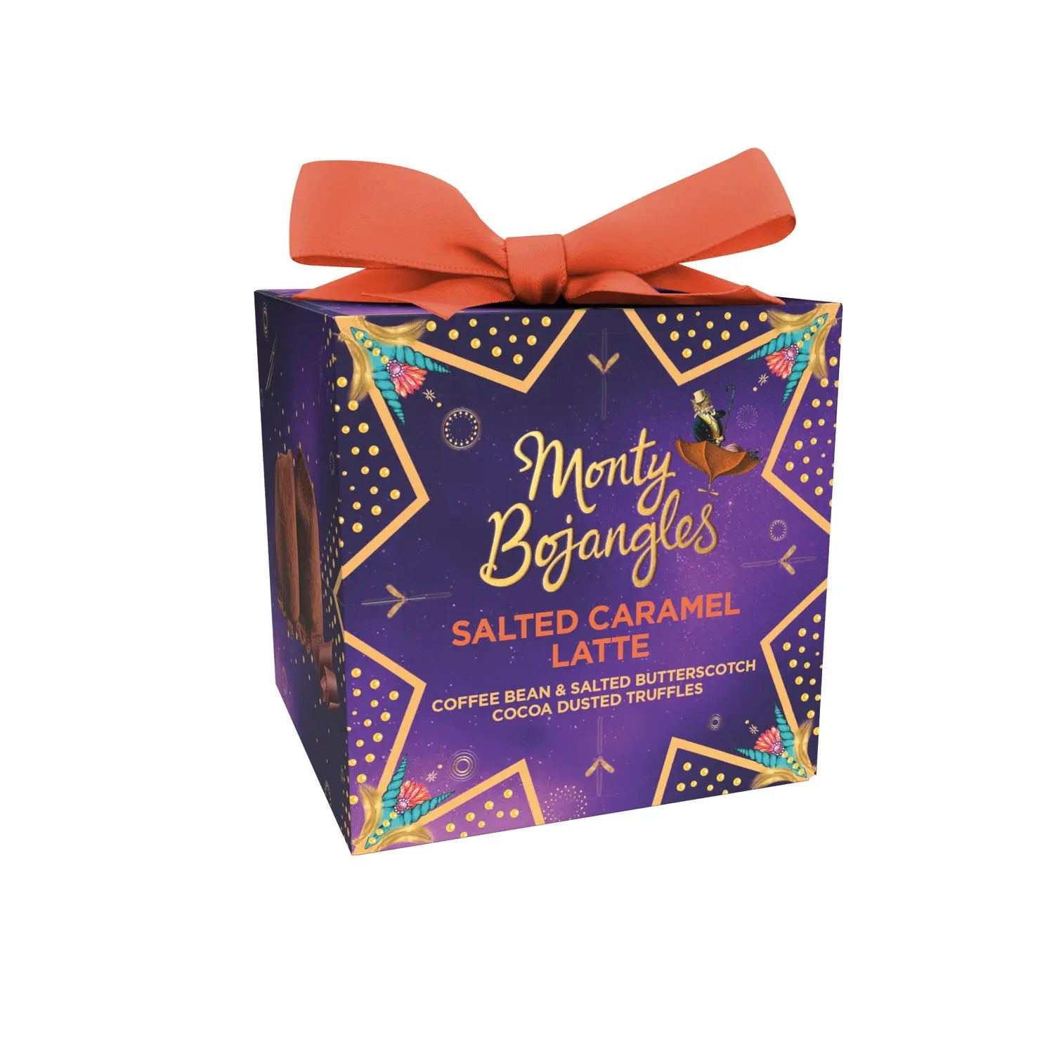 Festively enchanting present gift box of salted caramel latte flavoured cocoa dusted truffles Jag Couture London - New York